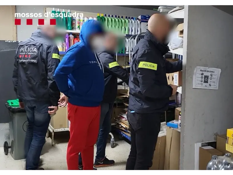 Els Mossos d’Esquadra han alliberat 4 víctimes de tràfic de persones, i 11 víctimes d’explotació laboral en 16 supermercats catalans, algunes d’elles a Caldes