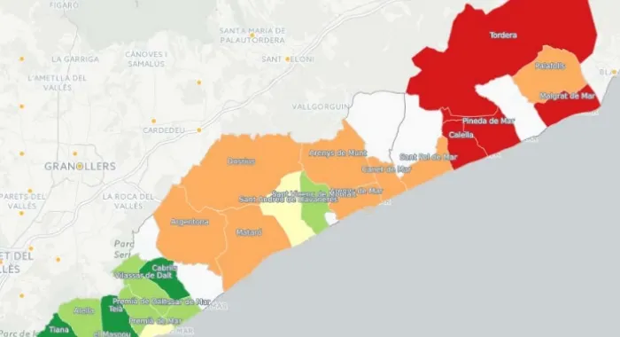 Arenys de Mar té una renda mitjana de 15.400 euros per habitant