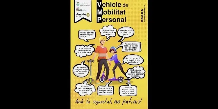 La Policia Local de Roda de Berà sanciona més d'una vintena d'usuaris de patinets elèctrics