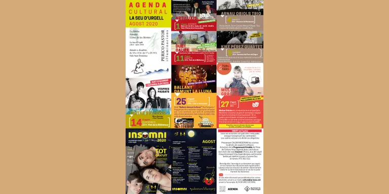 L’Agenda Cultural d’agost a la Seu d’Urgell proposa una quinzena d’activitats gratuïtes i per a tots els públics