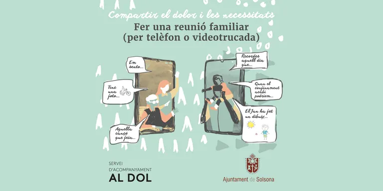 El Servei d'Acompanyament al Dol facilita una guia d'ajut per acomiadar-se durant el confinament