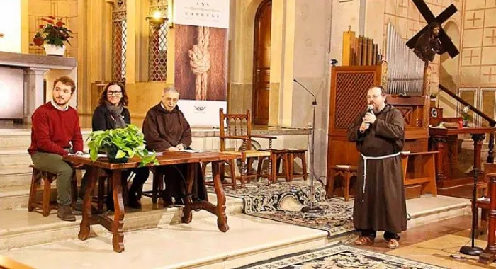 Moment de la presentació de l'Any Caputxà (foto: Xavi Salbanyà )
