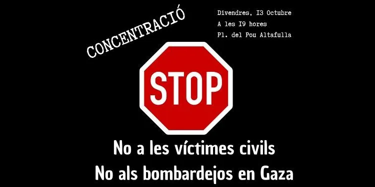 Alternativa Altafulla crida a concentrar-se contra els bombardejos a Gaza