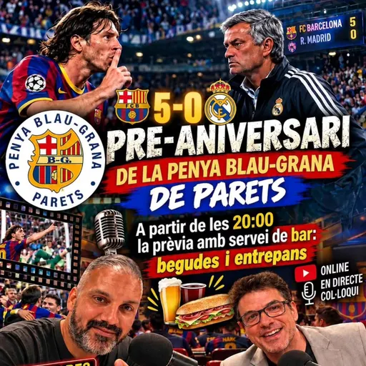 El periodista Albert Lesan i el seu equip reviuran aquest divendres a les 21h30 a la Penya Blaugrana el 5-0 del Barça contra el Madrid del 2010