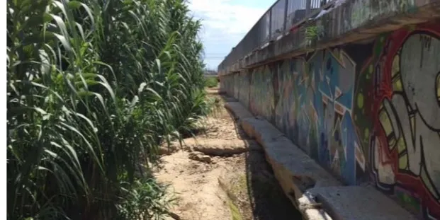 Comença la consolidació dels murs de la riera de Vilassar de Dalt i de la riera de Cabrils
