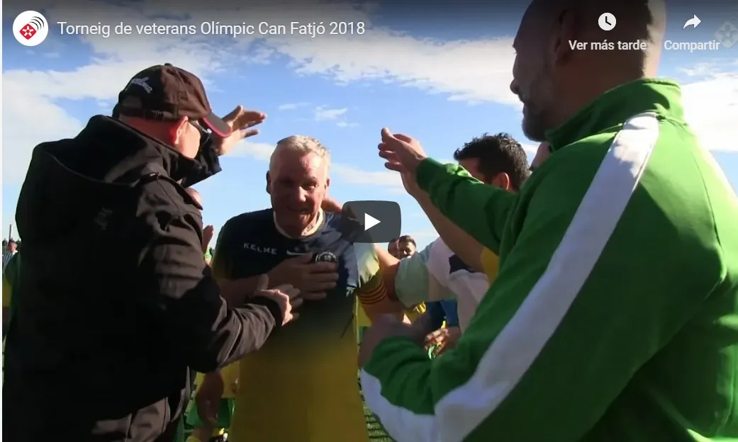 Futbol i solidaritat en un torneig de veterans de l'Olímpic perfecte