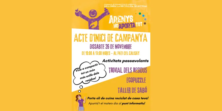 Tret de sortida oficial de la campanya de sensibilització sobre la recollida selectiva