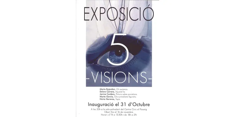 El Centre Cívic acull l'exposició col·lectiva '5 visions'