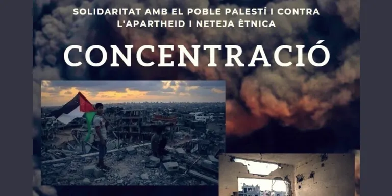 Convoquen per aquesta tarda una concentració a favor del poble palestí