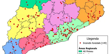L'Alt Urgell ha registrat només cinc focs de vegetació aquest estiu