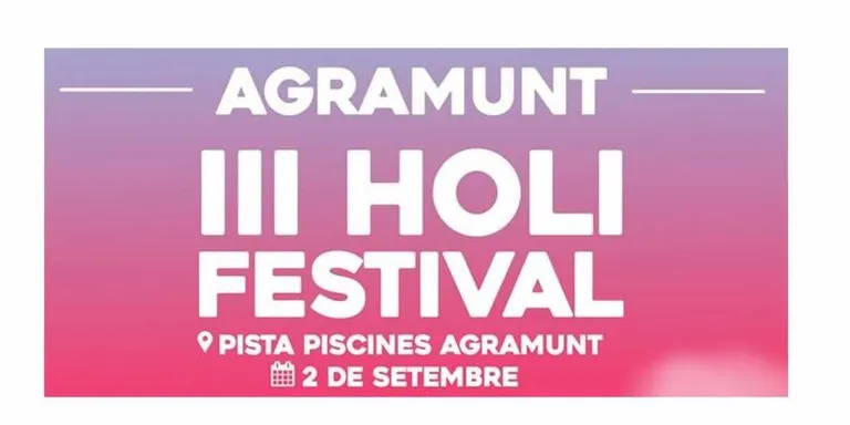Tercera edició del Holi Festival a Agramunt