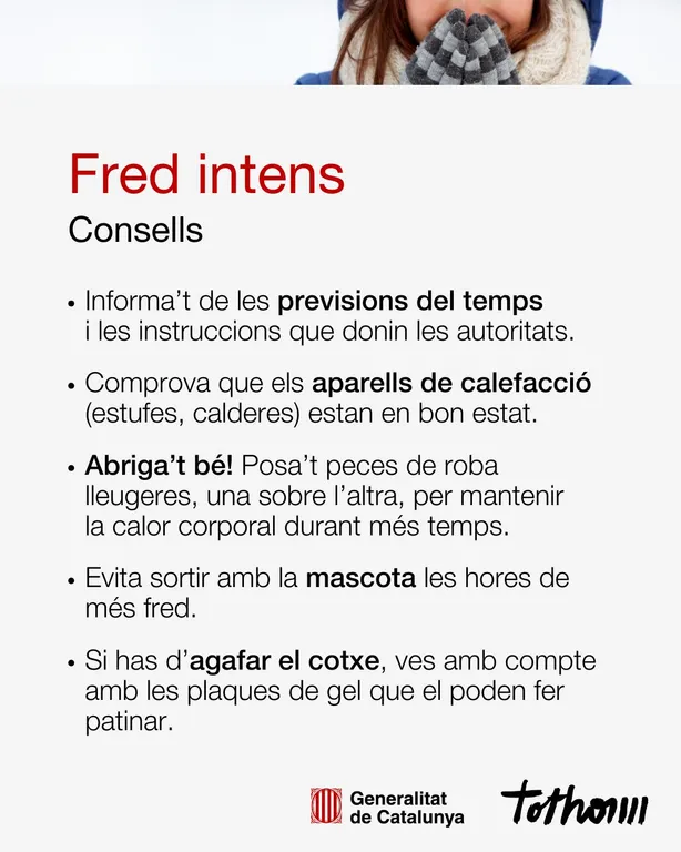 Les baixes temperatures fan que Valls arribi als -10.1 graus