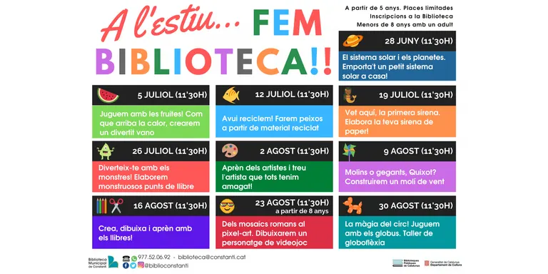 Continua aquesta setmana el cicle “A l’estiu... Fem Biblioteca!” amb una activiat sobre les fruites