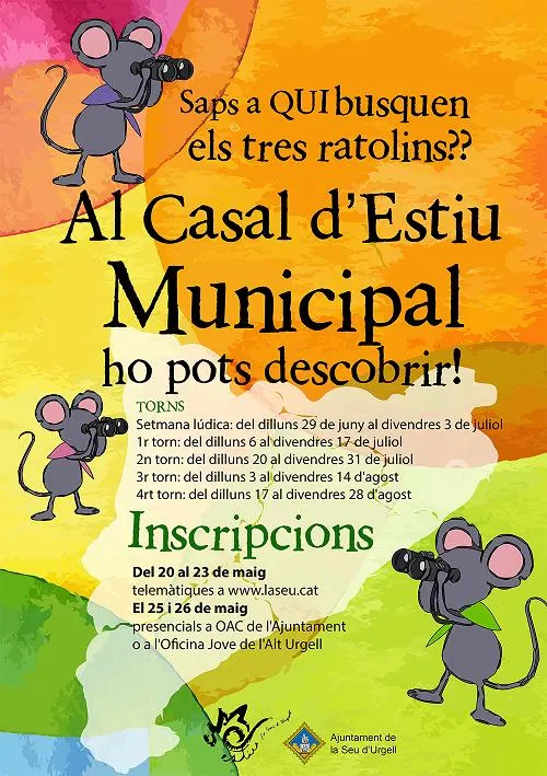 S'obren les inscripcions per al Casal Municipal d'Estiu de la Seu