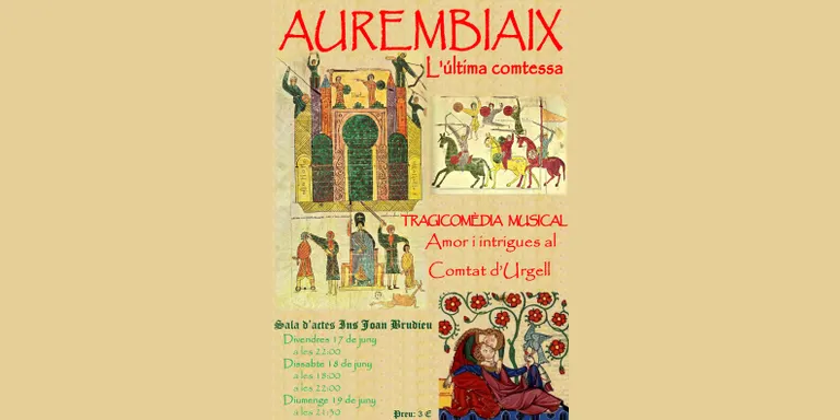 Alumnes de l'INS Joan Brudieu estrenen la tragicomèdia musical 'Aurembiaix. L'última comtessa'