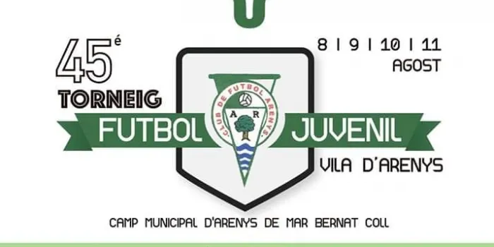 La 45a edició del Torneig Futbol Juvenil Vila d’Arenys comença demà i s’allarga fins a l’11 d’agost