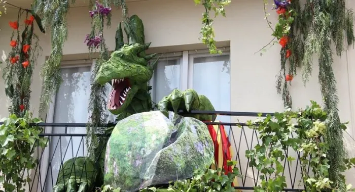 Aquest va ser un dels balcons decorats en l'Arenys de Flors de l'any passat ( Foto: Ajuntament d'Ar
