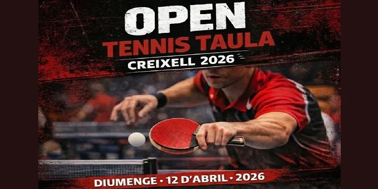 El 12 d’abril se celebrarà el II Open Tennis Taula de Creixell