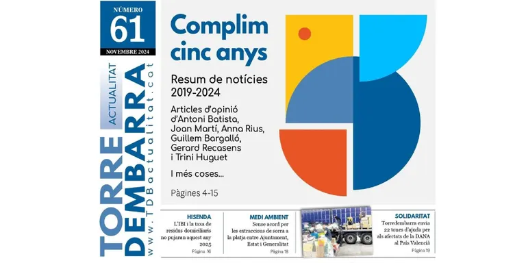 El diari local Torredembarra Actualitat celebra el seu cinquè aniversari