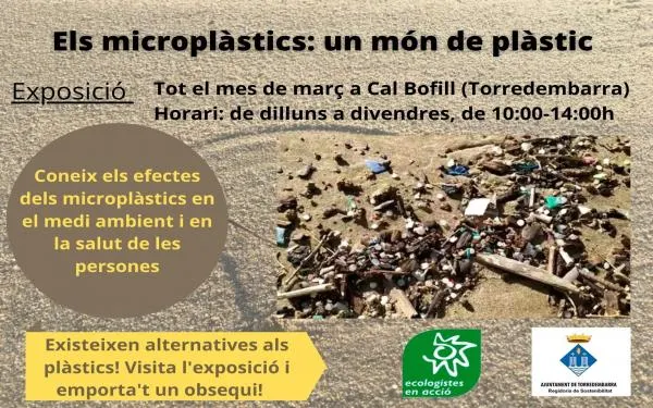 'Els microplàstics, un món de plàstics', l'exposició que es podrà visitar a Cal Bofill tot el mes de març