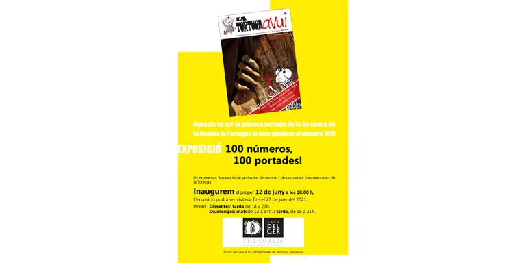 La revista La Tortuga Avui celebra els 100 primers números de la 3a època amb una exposició de portades