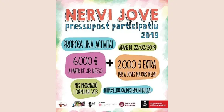 A partir de dilluns vinent el jovent calderí pot votar les propostes presentades als pressupostos participatius Nervi Jove