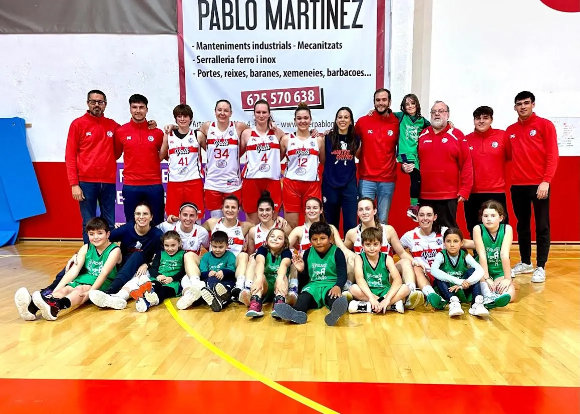 Vuitena victòria consecutiva del CB Valls femení