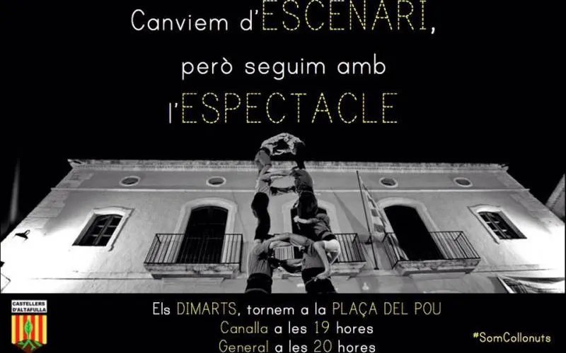 Els Castellers d’Altafulla avancen una hora els assajos dels dimarts amb la vista posada al Pilar Caminant per les Escales