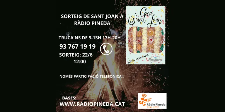 Bases sorteig coca de Sant Joan 2023