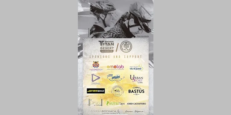 Lídia Puyals i Sergi Cava participaran a la Titan Desert