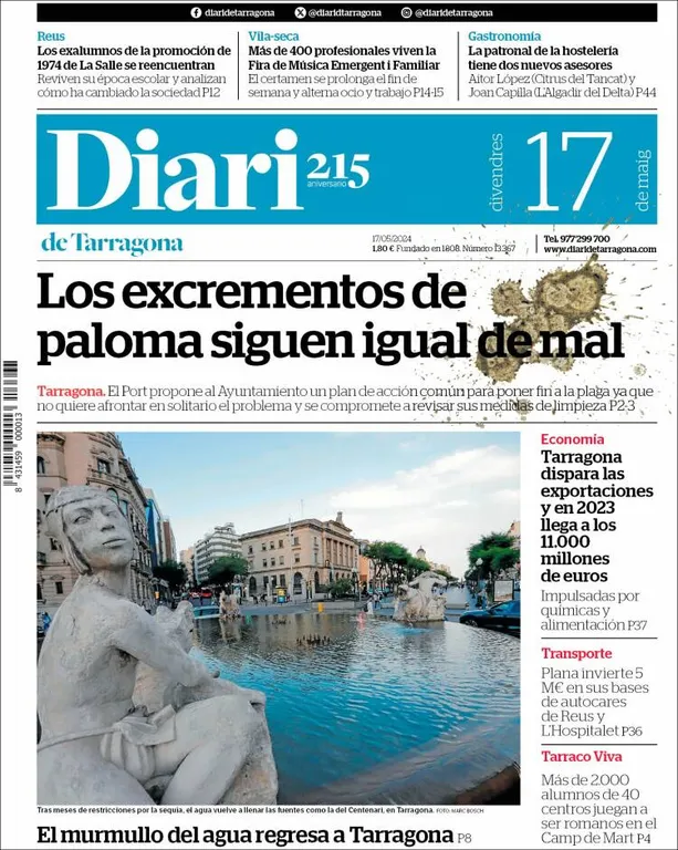 Cop d'ull als diaris d'aquest divendres 17 de maig