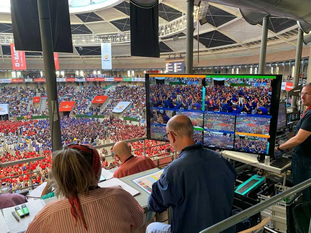 L’empresa cambrilenca ICC Broadcast instal·la el primer sistema de VAR casteller al Concurs de Castells