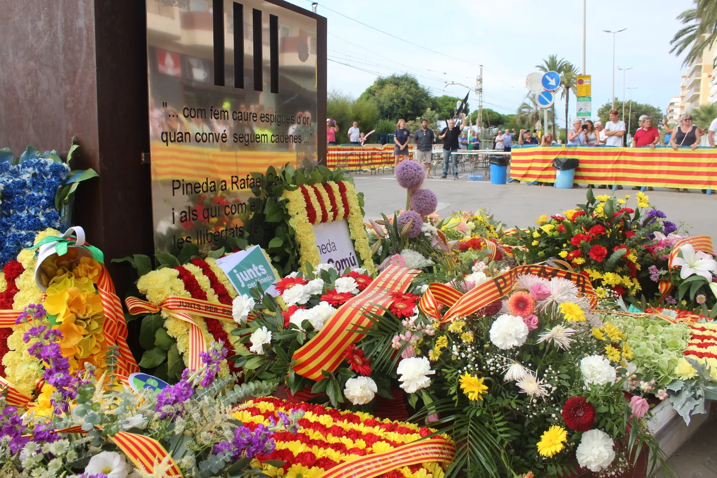 Pineda i l'Alt Maresme commemoren dilluns la Diada