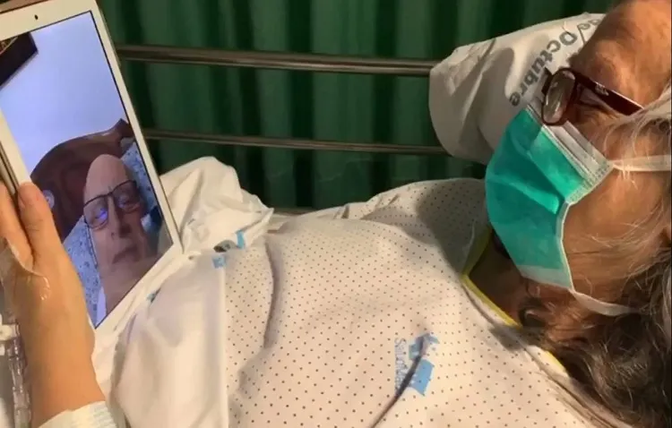 Un utrerano impulsa una campaña para que los enfermos hospitalizados puedan hablar con sus familias por móvil