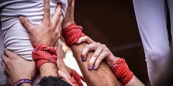 Primera clàssica de 7 de la temporada dels Castellers d’Altafulla en la Diada de les Cultures