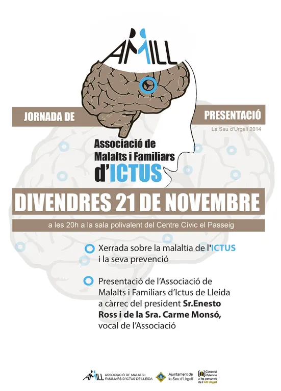 Presentació a la Seu de l'Associació de Malalts i Familiars d'Ictus