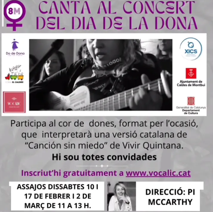 El cor calderí «DO DE DONA» reivindicarà la igualtat en el concert del 8M