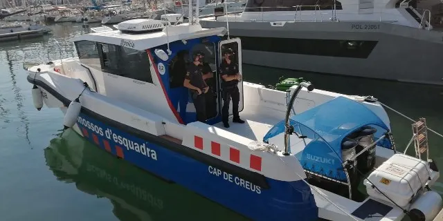 Els Mossos d’Esquadra han posat en marxa la Unitat de Policia Marítima
