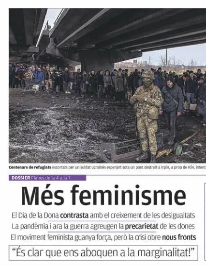 T'expliquem les portades dels diaris del territori d'aquest 8 de març