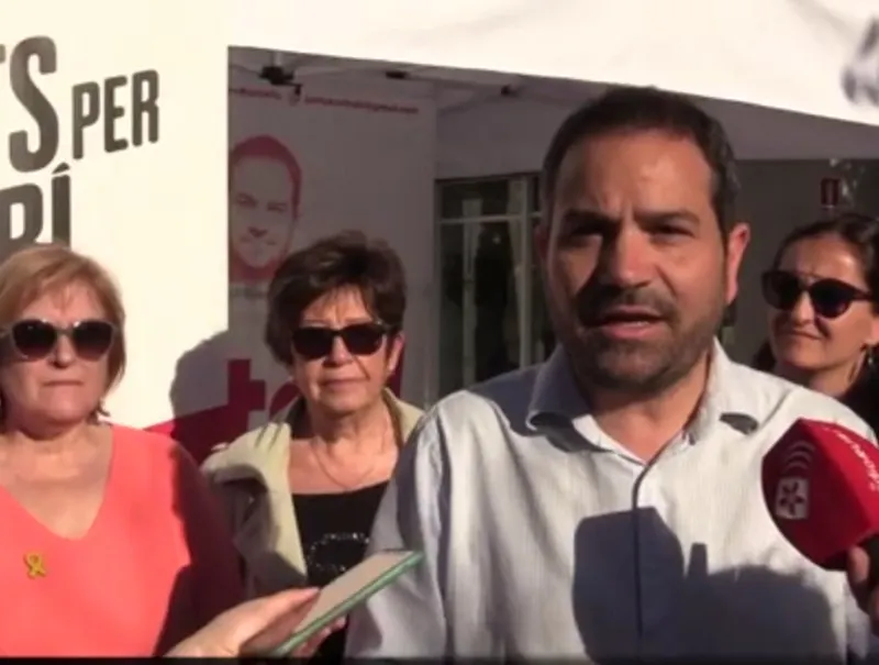 Jaume Buscallà, durant la roda de premsa, d'aquest dimarts