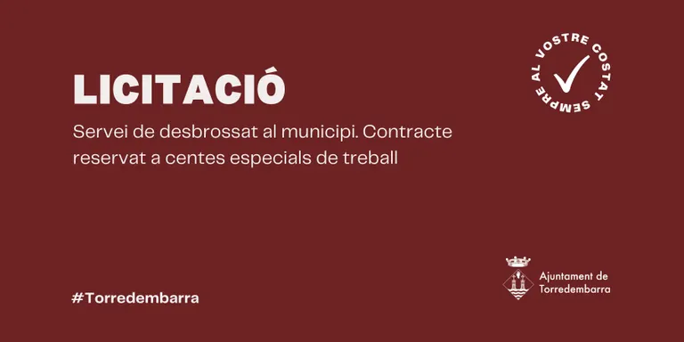 A licitació el servei de desbrossat del municipi