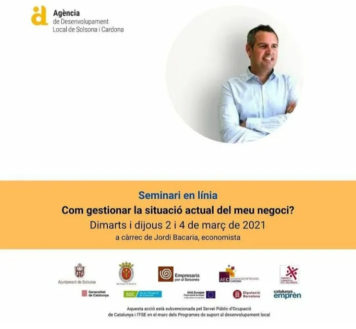 L'Agència organitza un seminari en línia sobre la gestió de la situació actual del negoci