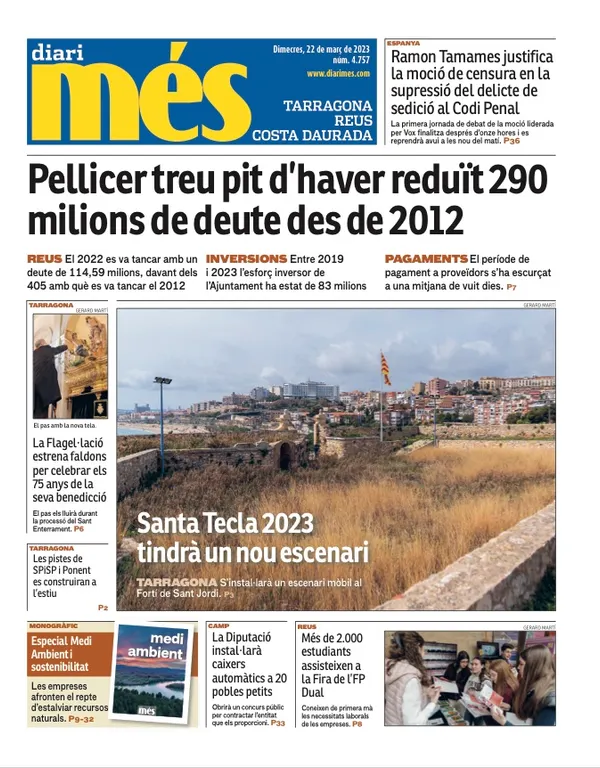 Consulta les portades dels diaris d'aquest 22 de març