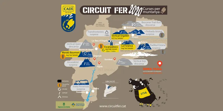 El Cadí Circuit Fer manté quatre proves del calendari 2020