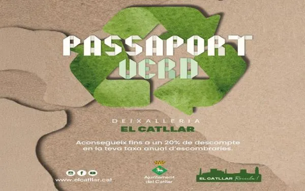 L’Ajuntament del Catllar bonificarà la taxa de recollida de residus a aquells veïns que usin el passaport verd