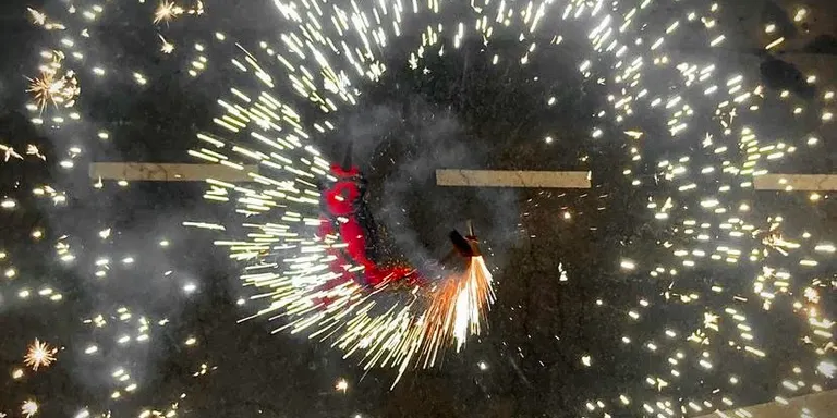 Els diables, protagonistes de la foto guanyadora de les festes