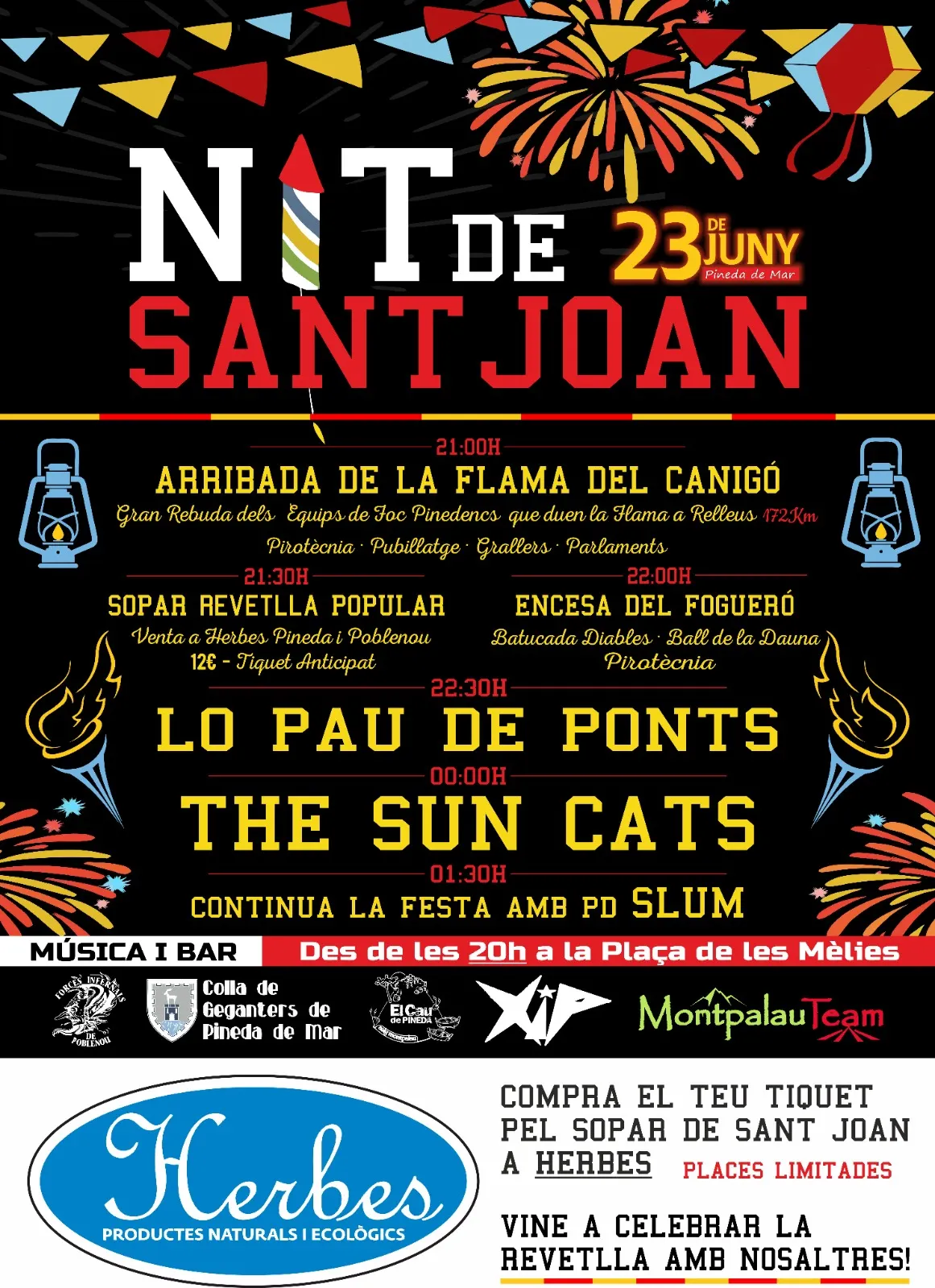 Lo Pau de Ponts i The Sun Cats actuaran a la Revetlla de Sant Joan de les Mèlies i la festa acabarà amb DJ Slum