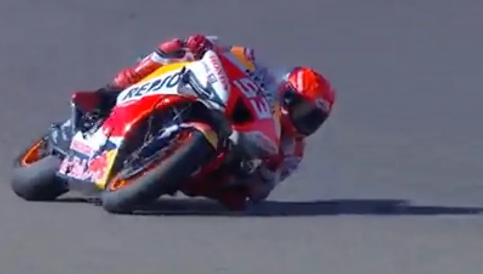 Marc Màrquez i Joan Mir ja piloten la moto a Aragó
