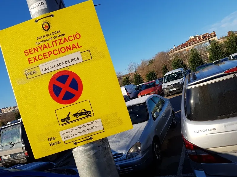 Restriccions d’aparcament a l’Escardívol per l’arribada dels Reis Mags d’Orient