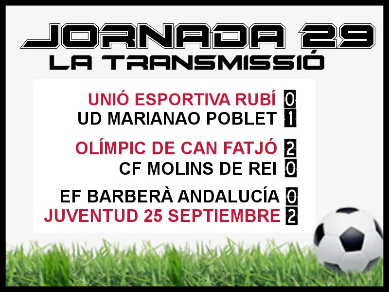 A PEU DE CAMP - JORNADA 29 diumenge